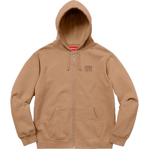 Supreme World Famous Zip Up Hooded Sweatshirt (SS18) - $148