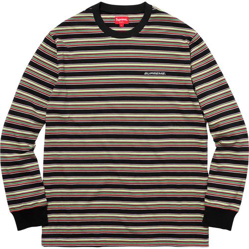 Supreme Multi Stripe L S Top (SS18) - $110