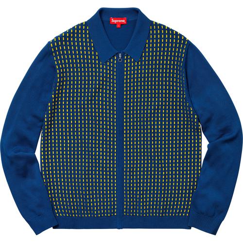 Supreme Dashes Zip Up Knit Polo (SS18) - $158