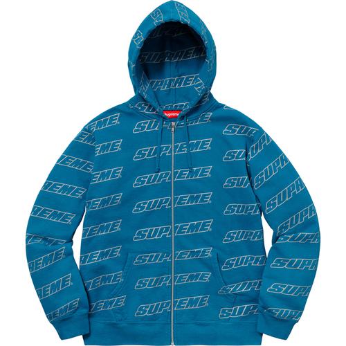 Supreme Repeat Zip Up Hooded Sweatshirt (SS18) - $188