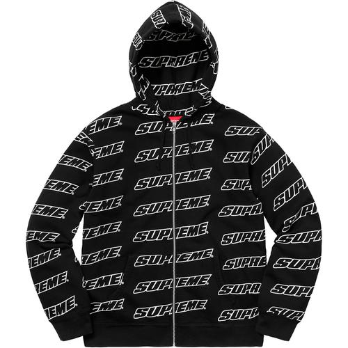 Supreme Repeat Zip Up Hooded Sweatshirt (SS18) - $188