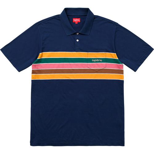 Supreme Chest Stripes Polo (SS18) - $98