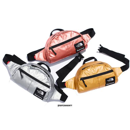 Supreme Supreme The North Face Metallic Roo II Lumbar Pack releasing on Week 7 for spring summer 2018