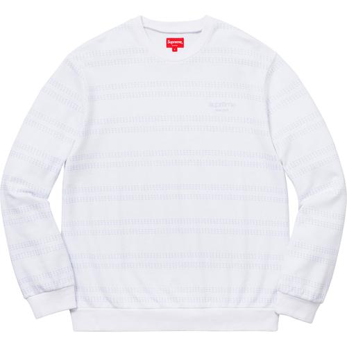 Supreme Dash Stripe Crewneck (SS18) - $118