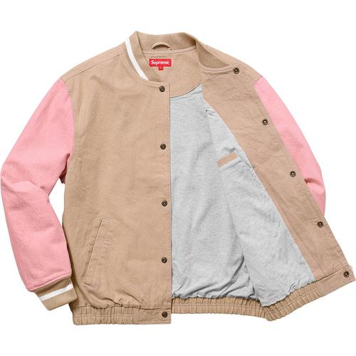 Supreme Denim Varsity Jacket (SS18) - $178