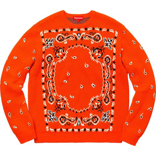 Supreme Bandana Sweater (SS18) - $148