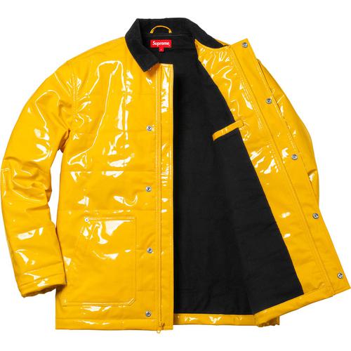 Supreme Quilted Patent Vinyl Work Jacket (SS18) - $198