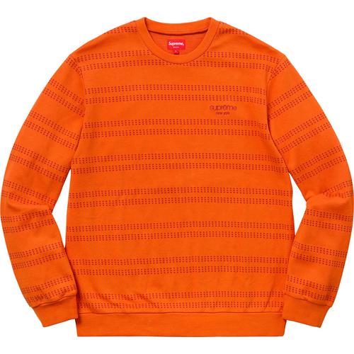 Supreme Dash Stripe Crewneck (SS18) - $118