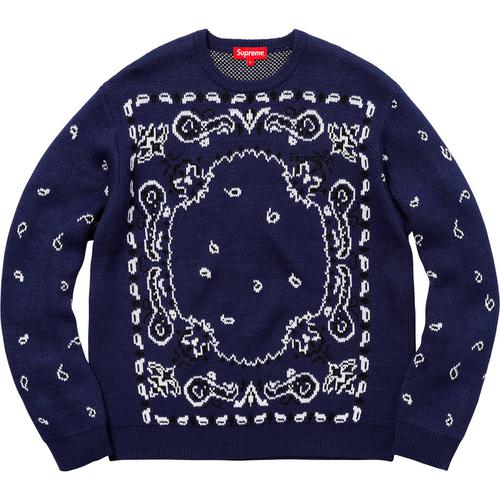 Supreme Bandana Sweater (SS18) - $148