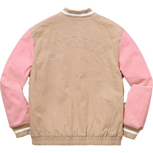 Supreme Denim Varsity Jacket (SS18) - $178