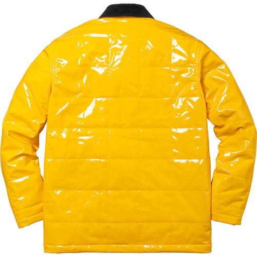 Supreme Quilted Patent Vinyl Work Jacket (SS18) - $198