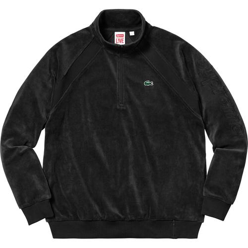 Supreme Supreme LACOSTE Velour Half-Zip Track Top (SS18) - $188