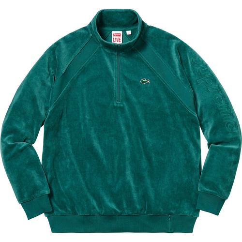 Supreme Supreme LACOSTE Velour Half-Zip Track Top (SS18) - $188