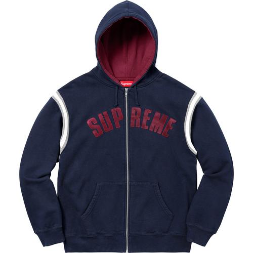 Supreme Jet Sleeve Zip Up Hooded Sweatshirt (SS18) - $178