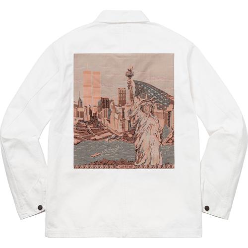 Supreme NY Tapestry Denim Chore Coat (SS18) - $188
