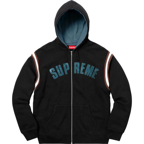 Supreme Jet Sleeve Zip Up Hooded Sweatshirt (SS18) - $178