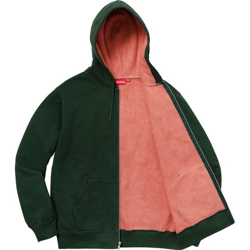 Supreme Contrast Zip Up Hooded Sweatshirt (SS18) - $158