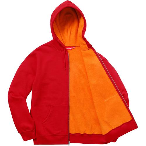 Supreme Contrast Zip Up Hooded Sweatshirt (SS18) - $158