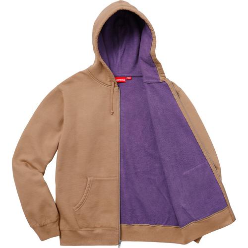 Supreme Contrast Zip Up Hooded Sweatshirt (SS18) - $158