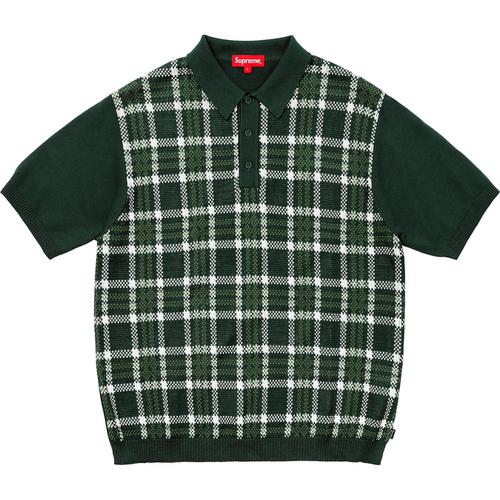 Supreme Plaid Knit Polo (SS18) - $138