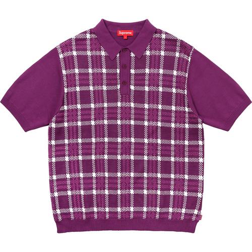 Supreme Plaid Knit Polo (SS18) - $138