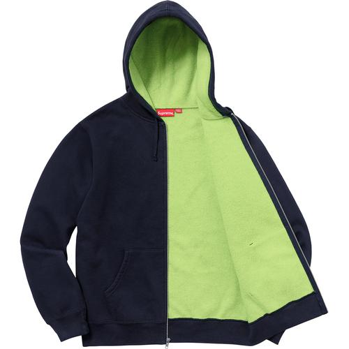 Supreme Contrast Zip Up Hooded Sweatshirt (SS18) - $158
