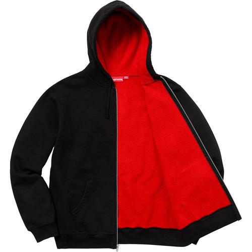 Supreme Contrast Zip Up Hooded Sweatshirt (SS18) - $158