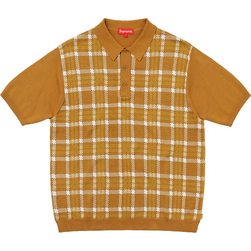 Supreme Plaid Knit Polo (SS18) - $138