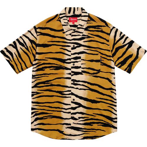 Supreme Tiger Stripe Rayon Shirt (SS18) - $128