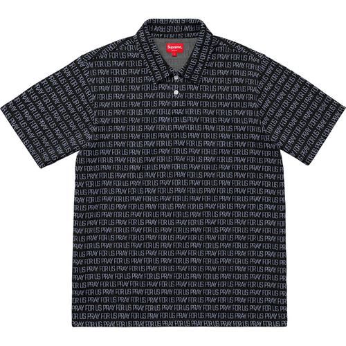 Supreme Pray For Us Jacquard Polo (SS18) - $98