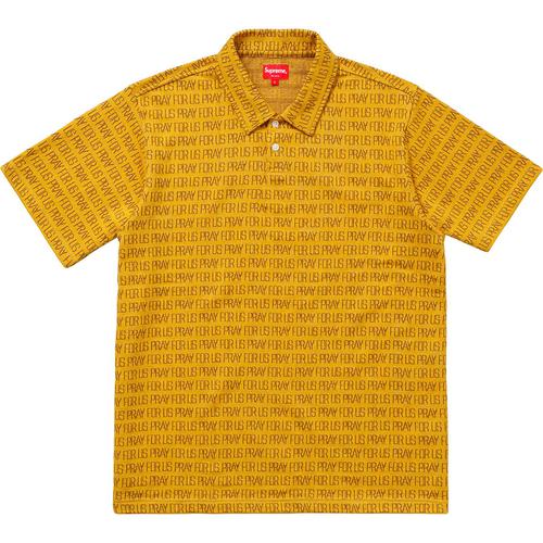 Supreme Pray For Us Jacquard Polo (SS18) - $98