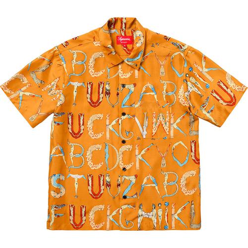 Supreme Alphabet Silk Shirt (SS18) - $158