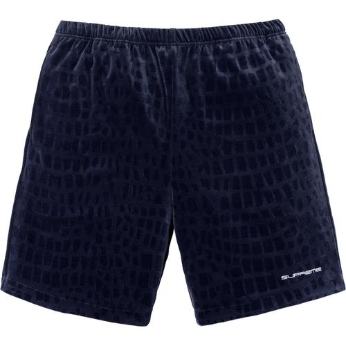 Supreme Croc Velour Short (SS18) - $110