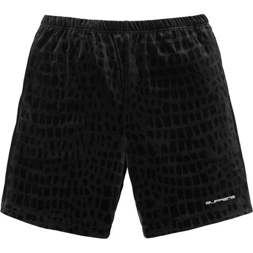 Supreme Croc Velour Short (SS18) - $110