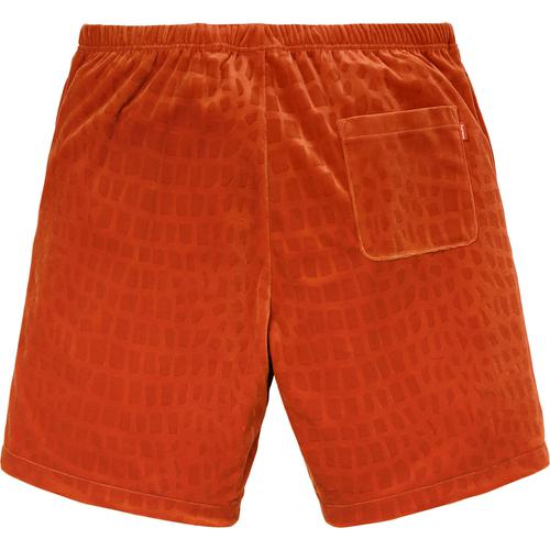 Supreme Croc Velour Short (SS18) - $110