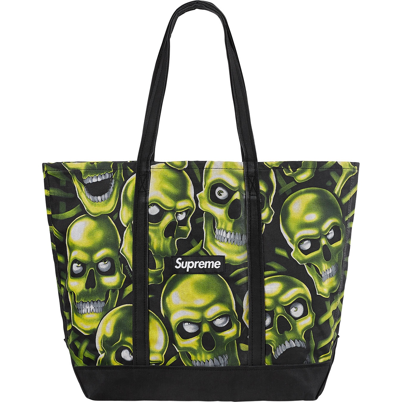Supreme Skull Pile Denim Tote (SS18) - $98