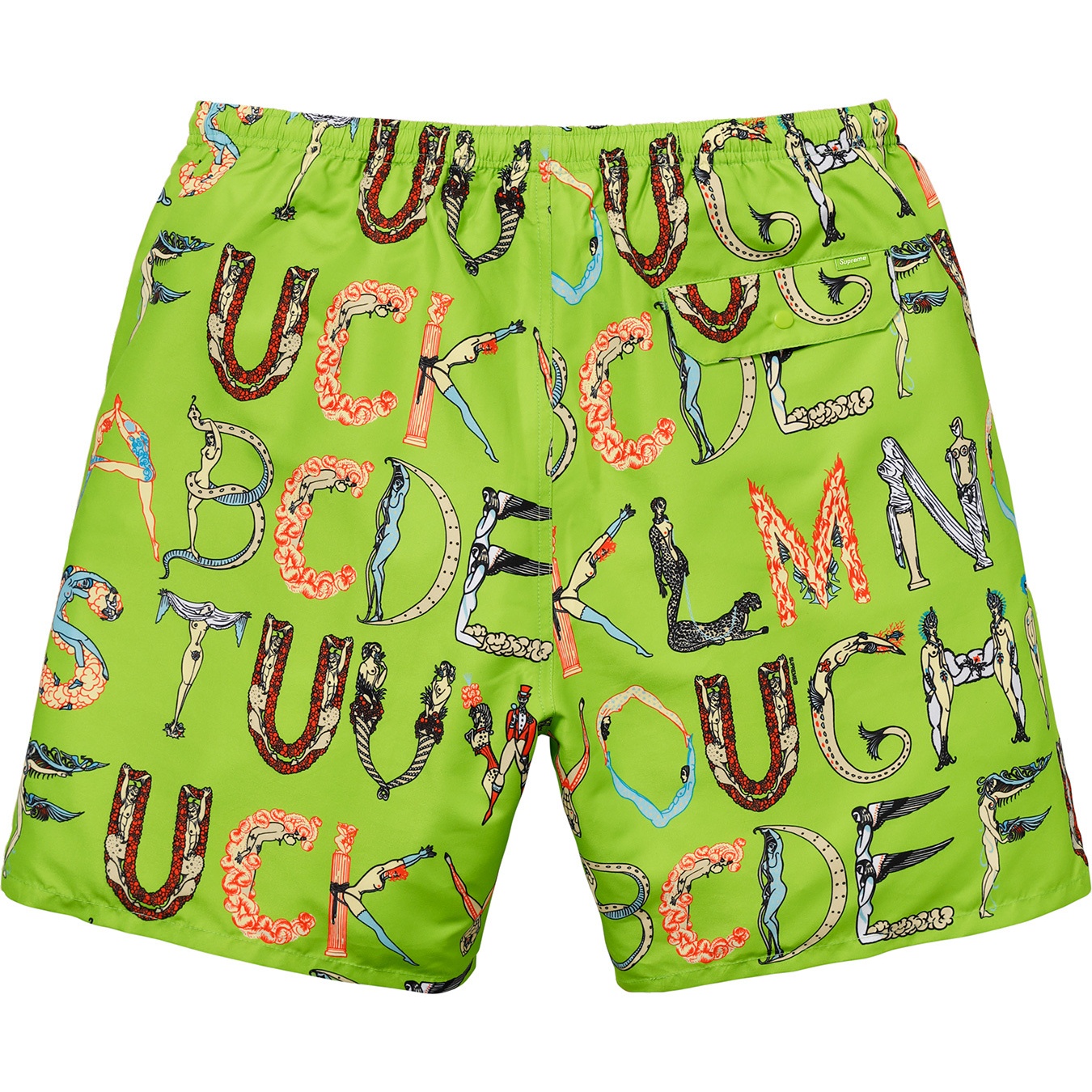 Supreme Alphabet Water Short (SS18) - $118