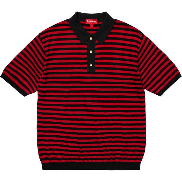 Supreme Striped Knit Polo (SS18) - $128