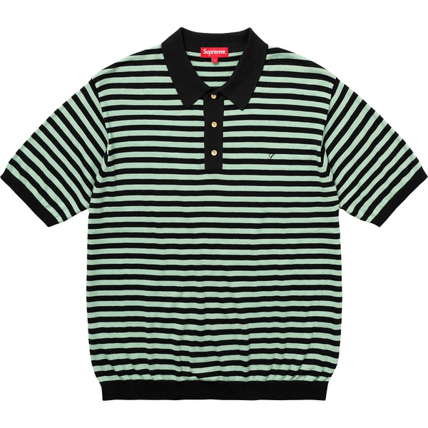 Supreme Striped Knit Polo (SS18) - $128