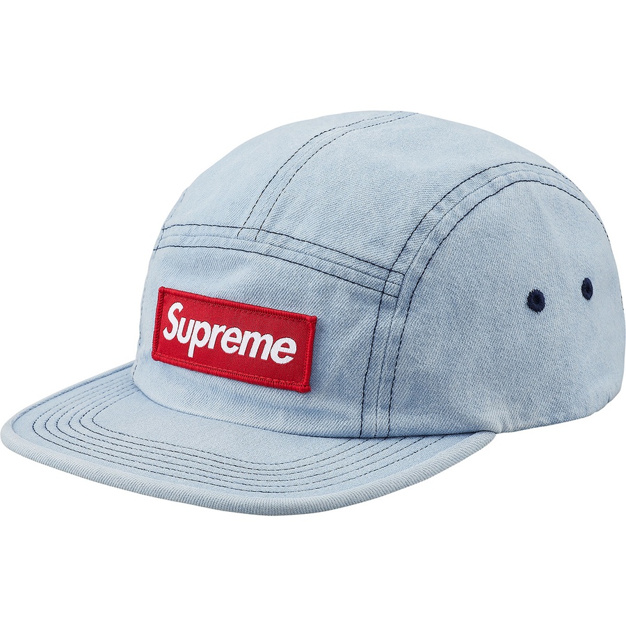 Supreme Washed Chino Twill Camp Cap (FW18) - Denim - $54