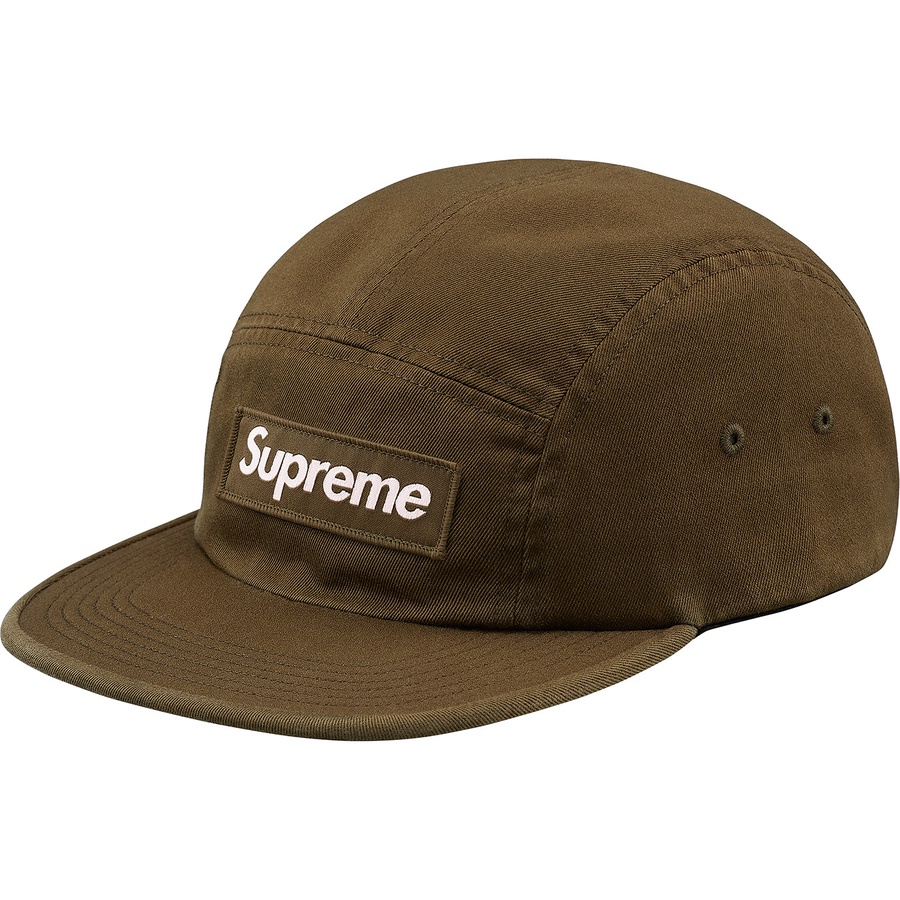 Supreme Washed Chino Twill Camp Cap (FW18) - Moss - $54