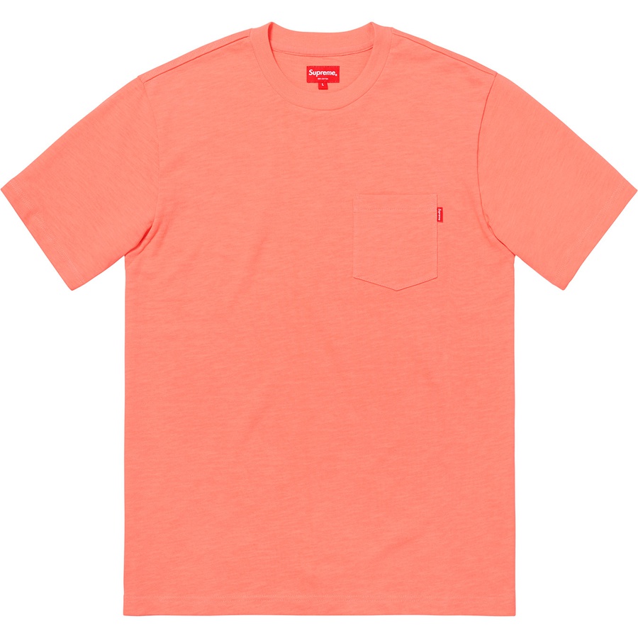 Supreme S S Pocket Tee (FW18) - Coral - $62