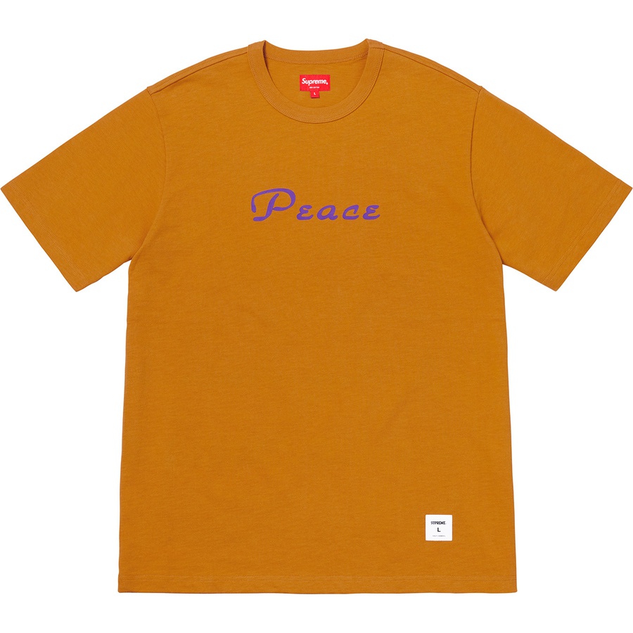 Supreme Peace S S Top (FW18) - Mustard - $78