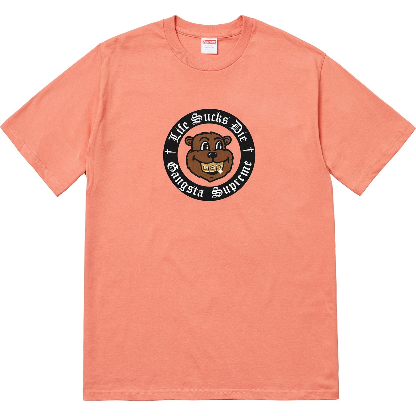 Supreme Life Sucks Die Tee (FW18) - Terra Cotta - $36