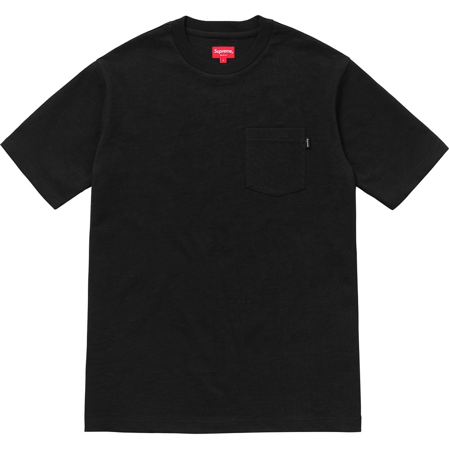 Supreme S S Pocket Tee (FW18) - Black - $62