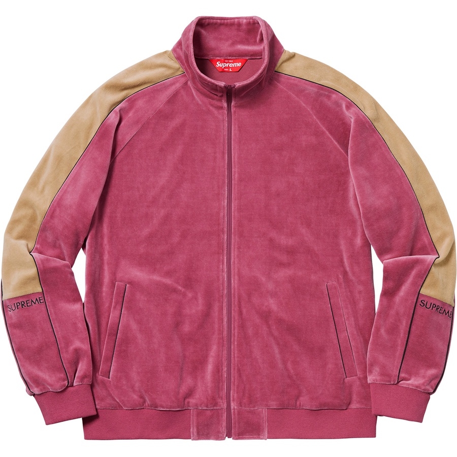 Supreme Velour Track Jacket (FW18) - Pink - $148
