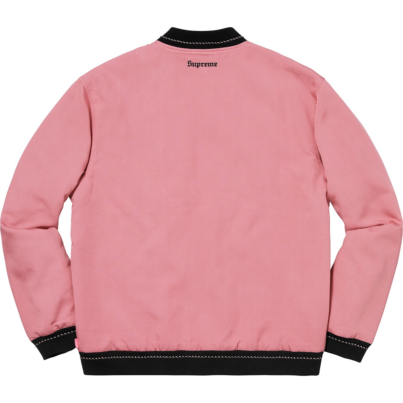 Supreme Diamond Rayon Bomber (FW18) - Dusty Pink - $188
