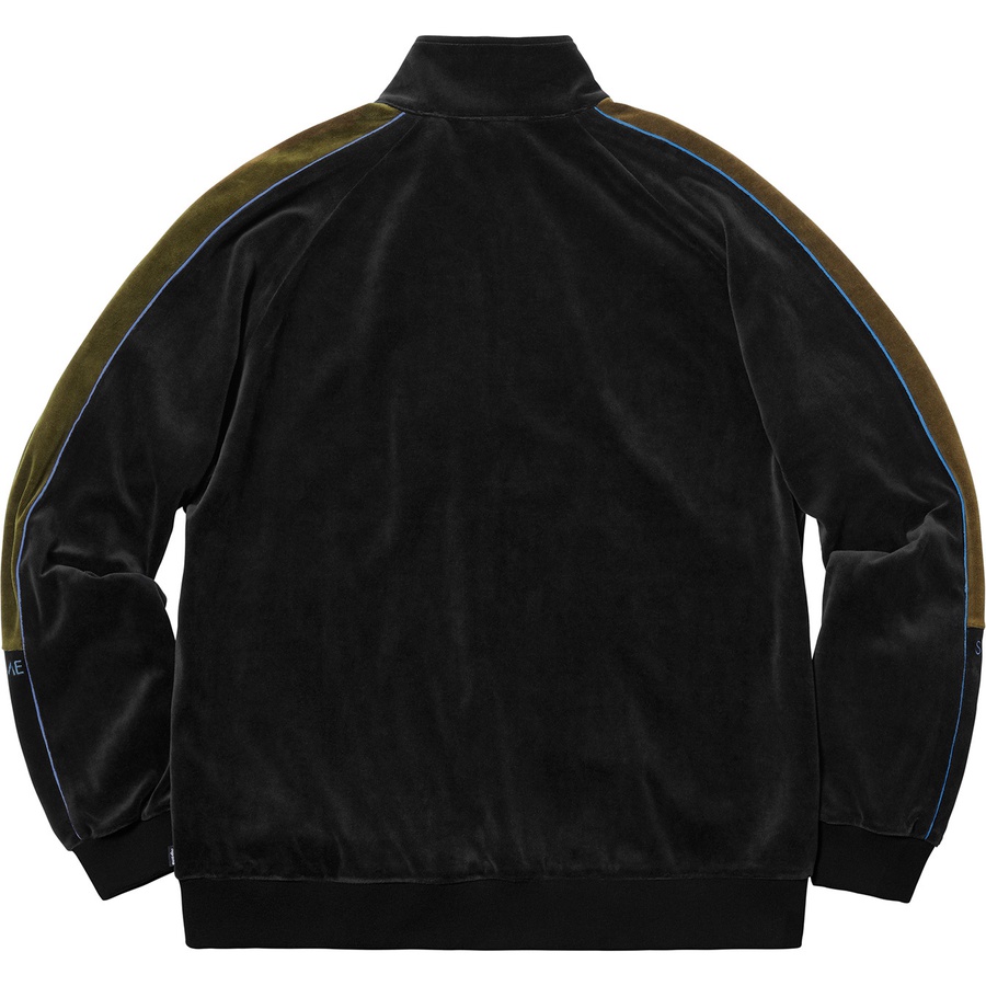 Supreme Velour Track Jacket (FW18) - Black - $148