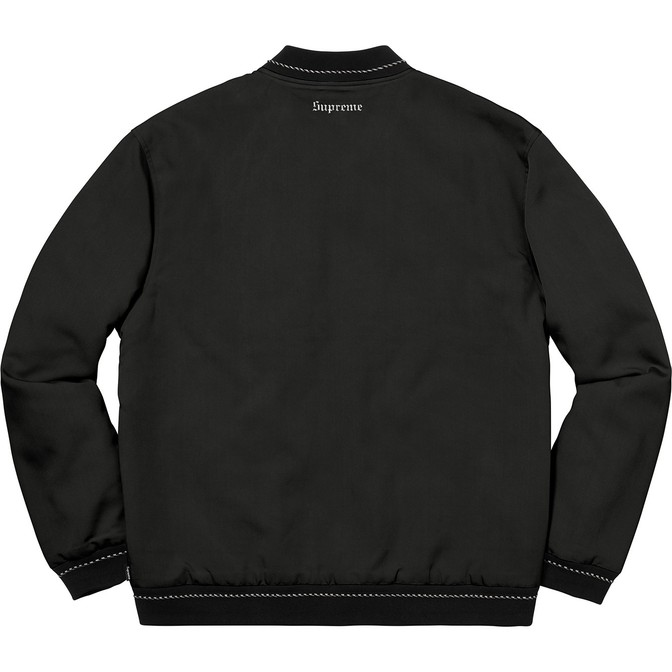 Supreme Diamond Rayon Bomber (FW18) - Black - $188