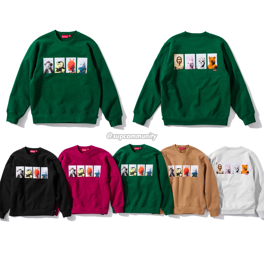 Supreme Mike Kelley Supreme Ahh…Youth! Crewneck Sweatshirt releasing on Week 3 for fall winter 2018